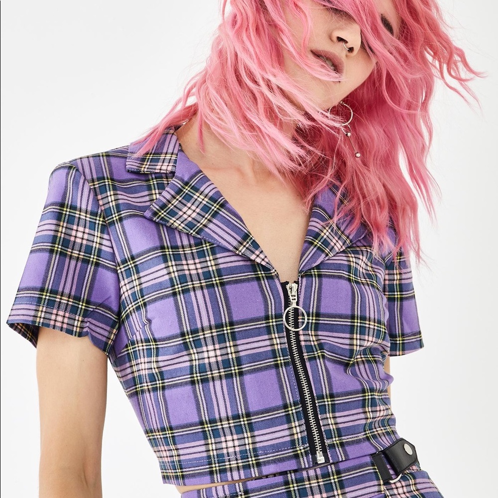 dolls kill attitude problems crop top!